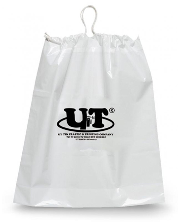 Biodegradable drawstring plastic bag